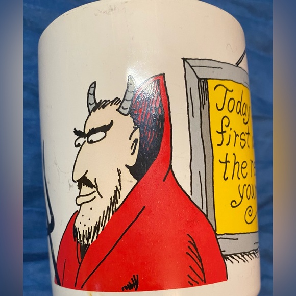 The Far Side Gary Larson Coffee Mug Today Is The First Day - Picture 3 of 7